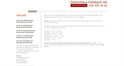 Desktop Screenshot of doktor-haus.ch